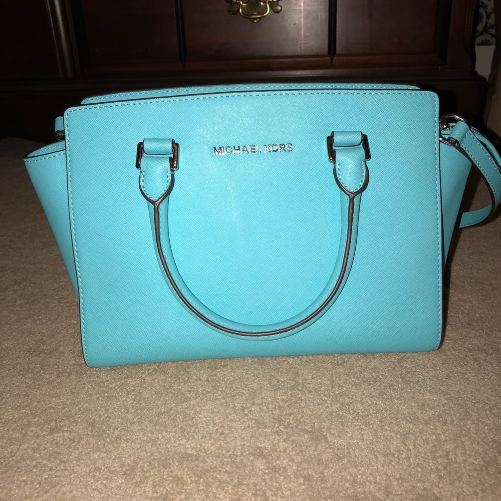 Michael Kors Selma Saffiano Leather Medium Satchel